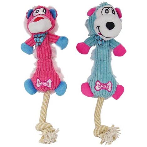 Peluche avec cordelette BLEUE WIGGLE MONKEY