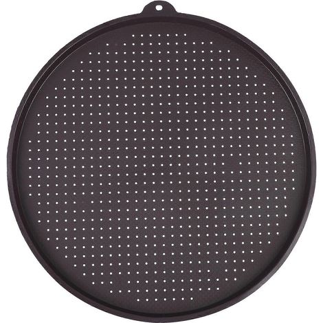 tapis de cuisson en silicone, plaque de cuisson ronde antiadhésive et résistante à la chaleur, moule à pizza-34.50X34.50X1.50CM-Grey (1/4)