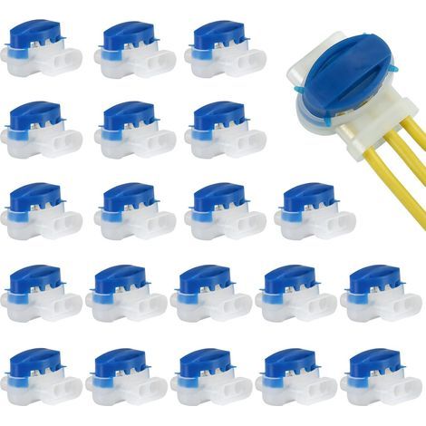 Connecteur Electrique Etanche 20 Pcs Connecteur Cable Robot Tondeuse Remplis des Résines Connecteur Robot Tondeuse Connecteur Etanche pour Cable Robot Tondeuse Cable Tondeuse Robot (1/4)