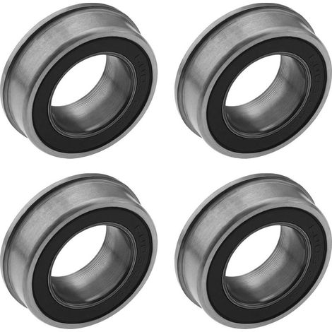 Satz mit 4 F6003-20/2RS 20 x 35 x 11 mm ABEC-3 Flansch-Rillenkugellagern aus Wälzlagerstahl für Haushalts- und Gartenmaschinen (1/5)