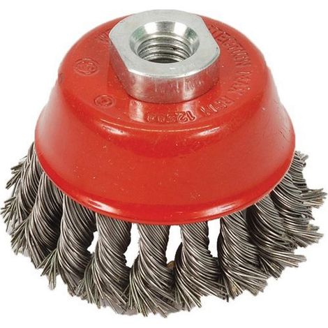 Silverline 868901 Spazzola a tazza con filo annodato