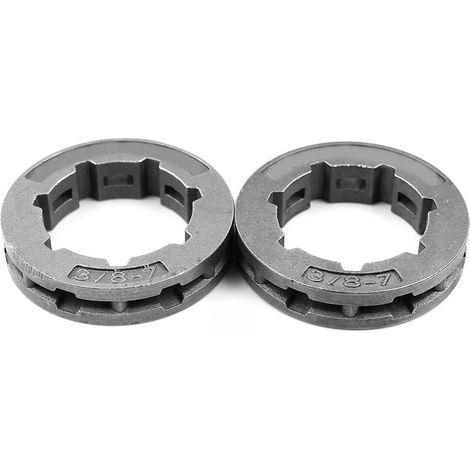 2 pièces/lot 3/8" 7T Pignon de Clutch pour Tronçonneuse Husqvarna 61 66 266 268 272 362 365 371 372 385 Remplacer pour 68210 (1/5)