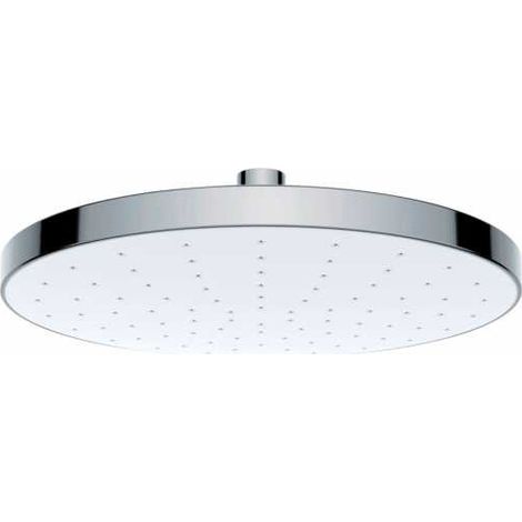 WENKO Doccia a pioggia Automatic Cleaning - Soffione universale con sistema anticalcare automatico, ABS, 22.5 x 22.5 cm, Cromo (1/5)