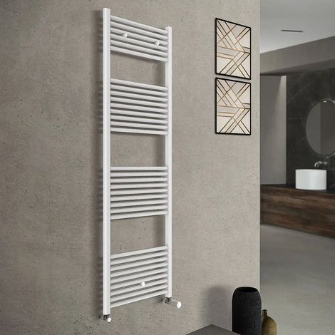 Scaldasalviette bagno termoarredo bianco L 60x170 interasse 55 cm (1/4)