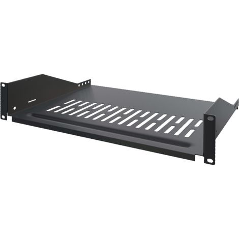 Plateau ajouré 300mm de profondeur 2 unités, pour coffret et baie 19"