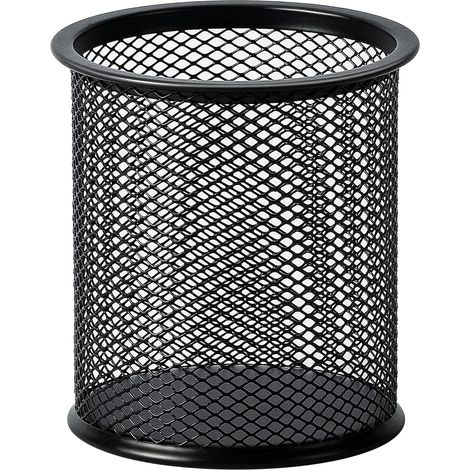 Portapenne in filo metallico di base, contenitore per articoli da ufficio, nero, 909585 (mm)