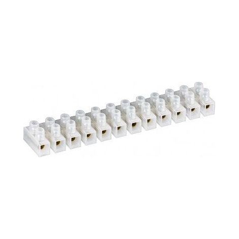 fixpoint Domino 10 pièces, transparent, Connecteur de câble adapté au raccordement d'appareils électroménagers, de machines, de circuits électroniques et d'éclairage., 10 A (77008)