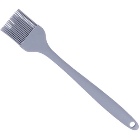 Pinceau à huile en silicone de qualité alimentaire, brosse pour barbecue, brosse à assaisonnement ménager, brosse à huile alimentaire de cuisine, brosse pour barbecue, brosse en deux parties, gris cla (1/4)