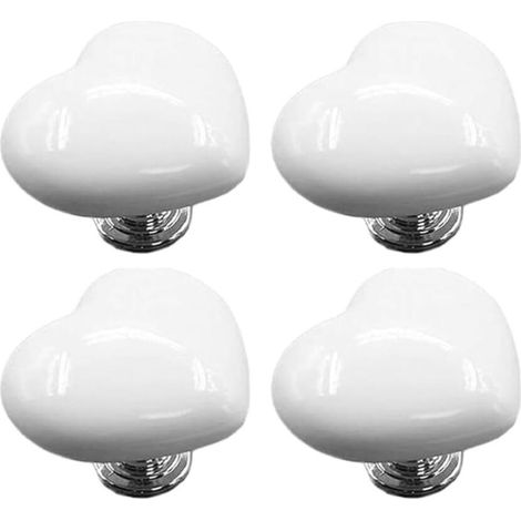 4 Pièces Bouton de Réservoir de Toilette en Forme de Coeur, Bouton Poussoir pour Toilettes, Bouton de Chasse d'Eau en Forme de Cœur d'Amour, pour la Décoration de la Salle de Bain