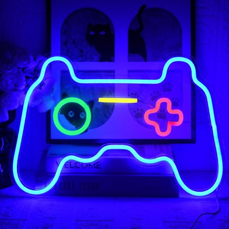 Neon-Gaming-Neonlichter, LED-Neon-Wanddeko, Neon-Schilder für Kinderzimmer, Spielbereich, Neon-Partyraum-Deko (1/5)