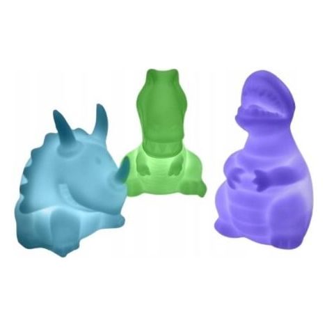Lámparas de dinosaurio que cambian de color (3 unidades)
