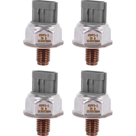4 sensores de presión de combustible Common Rail 45PP3-1 1465A034A 8C1Q9D280AA para Navara D40 Pathfinder 2.5