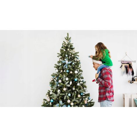 Pendentif sapin de Noël Père Noël Décoration de Noël 20 cm 1 pièce. (1/2)