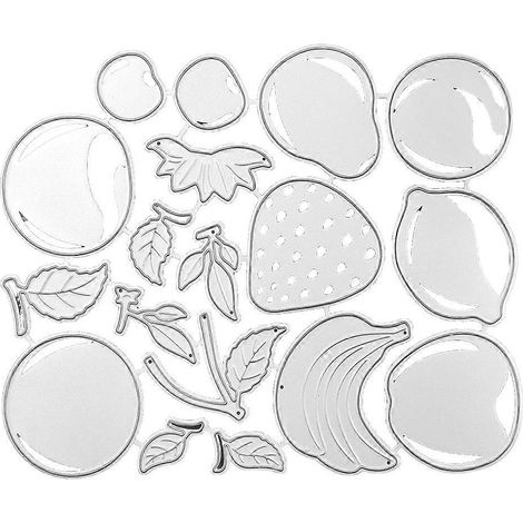 Stanzformen aus Metall mit Früchtemotiven, Schablonen für Scrapbooking, DIY-Alben, Stempel, Papierkarten, Prägung, Dekoration, Bastelarbeiten