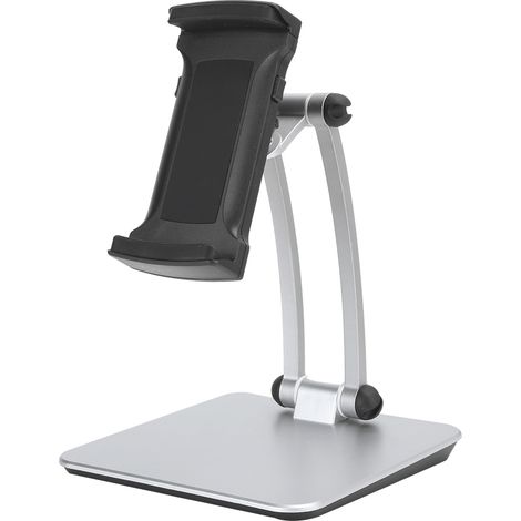 Support de bureau réglable pour téléphone portable, tablette et vidéo en direct (noir) (1/5)