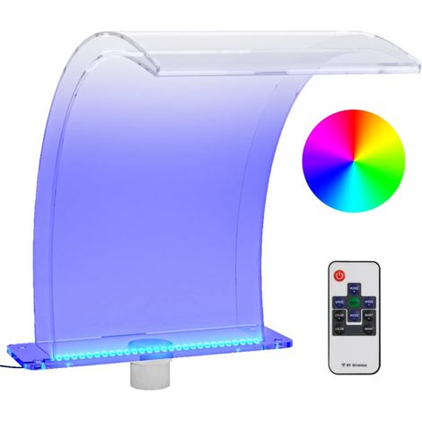 Wasserfall-Element mit RGB-LEDs Acryl 50 cm vidaXL