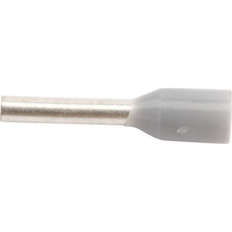 Isolierte Kabelendhülse TI 0,75mm2/8mm grau verzinnt TI0,75L8 /100 Stück/