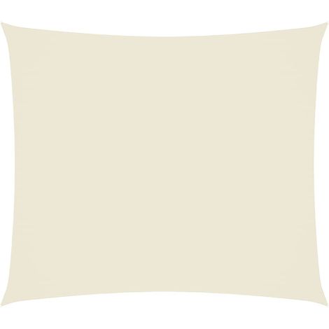 Sonnensegel Oxford-Gewebe Rechteckig 2x2,5 m Creme vidaXL (1/5)