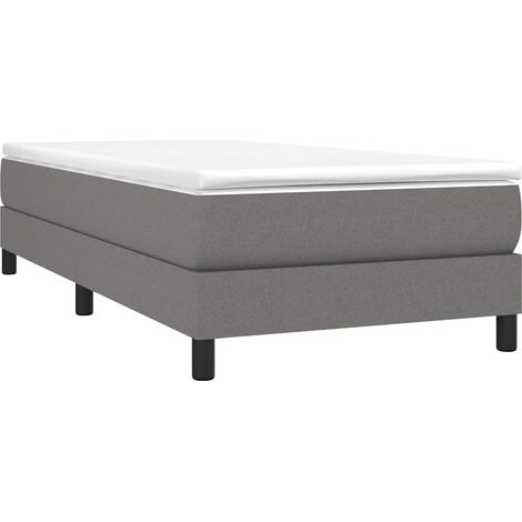 Struttura Letto a Rete a Molle Grigio Scuro 80x200 cm Tessuto vidaXL
