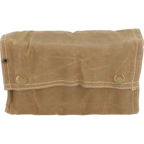 Tragbare, multifunktionale Gewürztasche aus Canvas mit 9 Gewürzgläsern für Camping und Reisen, khaki (1/5)