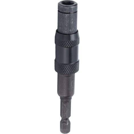 Porte-embout à dégagement rapide Impact Tough, tige d'extension de tournevis autobloquante, tige hexagonale 1/4 po, noir (1/5)