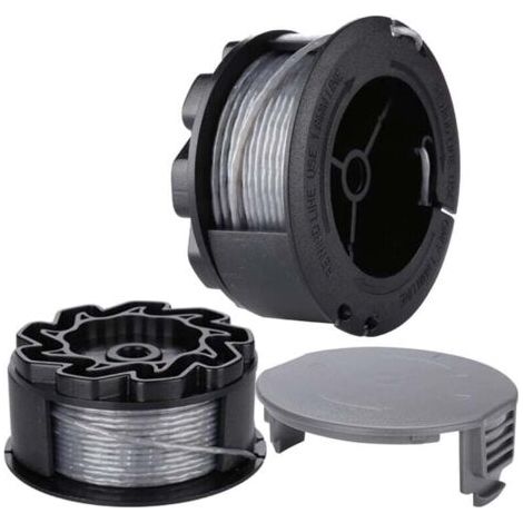Bobine Fil pour BOSCH UniversalGrassCut Coupe Bordure 18 18-26 18-260 F016800570 avec Couverture (2 pièces)