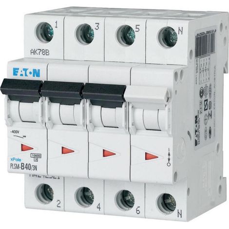 Leistungsschalter Eaton PLSM C40 3N grau 40 Ampere