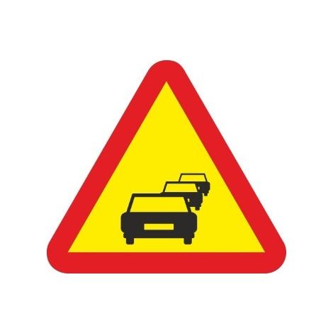 SEÑAL TRAFICO CHAPA 700 REDONDA CIRCULACION LENTA CONGESTION
