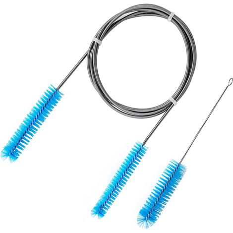 Brosse De Nettoyage Pour Tuyau Cpap Et Masque - Acier Inoxydable Et Nylon - Kit 2 Pièces Avec Brosse Flexible 200cm (1/5)