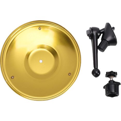 Tambour de cymbale d'aération de voiture, Crash de tableau de bord pour les amateurs de musique, Gadget Musical de conduite amusant, or (1/5)
