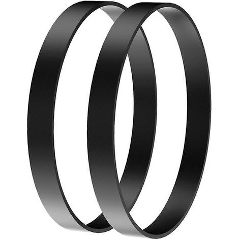 Lot de 2 courroies de rechange noires pour aspirateurs 7/9 pouces (1/5)