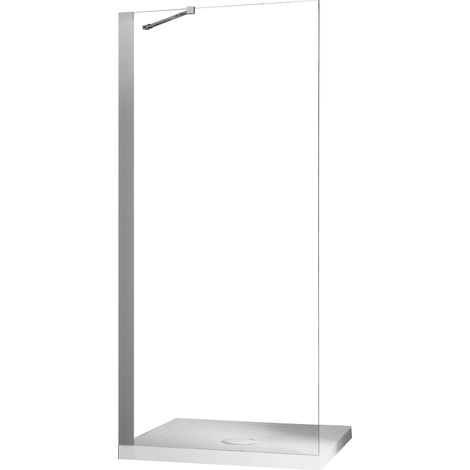Parete Doccia Walk-In 75 cm in Cristallo Trasparente 6mm H190 Fosterberg Herning (1/4)