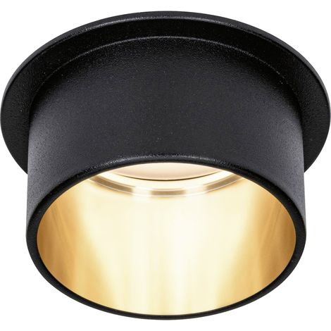 Paulmann 93378  LED-Einbauleuchte   LED LED fest eingebaut 6 W Schwarz (matt), Gold