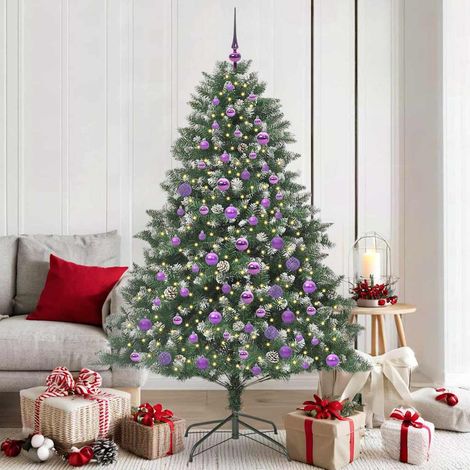 Künstlicher Weihnachtsbaum mit 300 LEDs mit Ständer Grün 180 cm