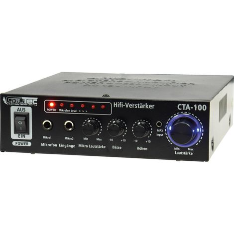 technik@all HiFi-Verstärker 'CTA-100' 100W, schwarz (1/4)