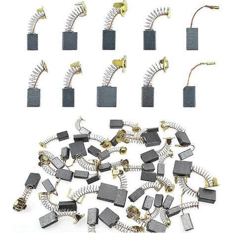 Balais de charbon pour moteur électrique, lot de 80 balais de 10 tailles différentes, balais de remplacement pour moteurs à balais de charbon. (1/5)