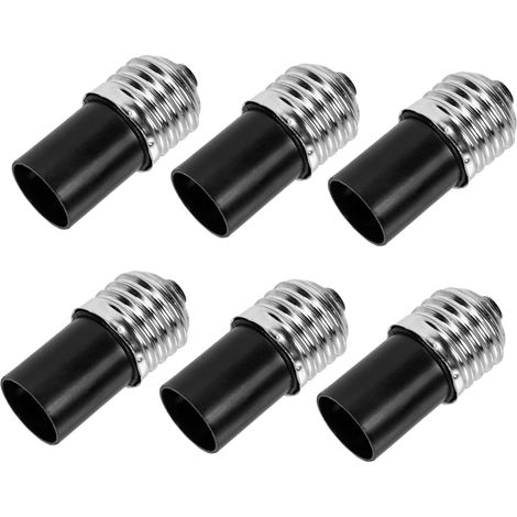 6-teiliges praktisches Lampenfassungs-Adapterset, Konverter-Glühbirnenhalter für Garage, Büro, Werkstatt (1/5)