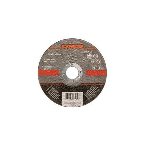 Disco de corte para metal STHOR 125 x 10 mm 08171