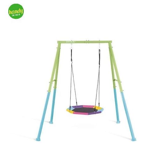 Altalena Intex Verde e Blu 201x235x200 1 componente con Dondolo Ottagonale (1/5)