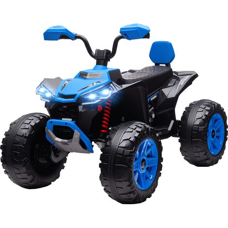 Quad électrique enfant 24V 4 roues phares port USB MP3 6.5 km/h 3-8 ans