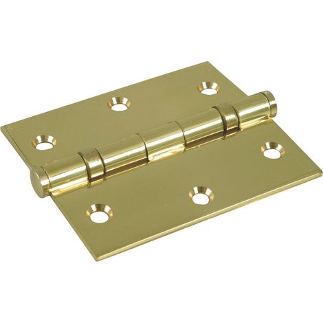 IBFM CERNIERA CON CUSCINETTI A SFERA E POMOLO PIANO in acciaio ottonato mm.  76x76 (3x3'')