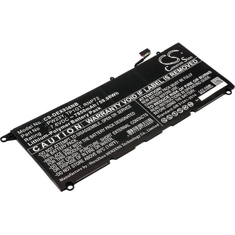 Batteria per Dell XPS 13 9360 7850mAh 76V