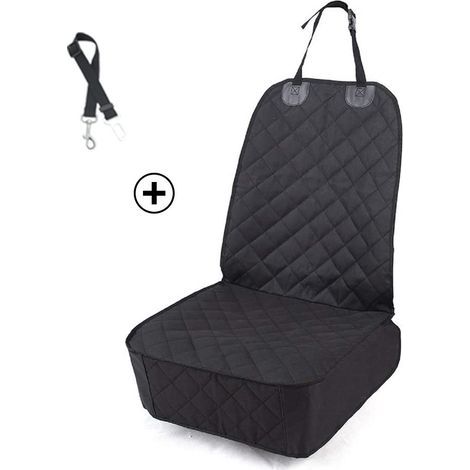 Housse de siège pour chien, protection noire pour siège auto, rembourrée et résistante (1/5)