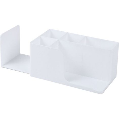 Schreibtisch-Organizer mit ausziehbarem Buchständer, Make-up-Aufbewahrungsbox und wasserdichtem Kosmetik-Organizer (1/5)