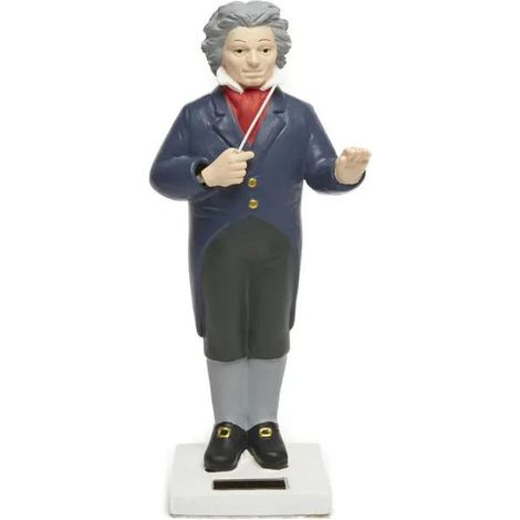Figura solar kikkerland beethoven plástico 18x9x5 cm