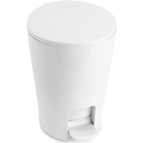 Poubelle Salle Bain à Pédale Diabolo 5 L, 19 x 21 x 28,2 cm (1/5)