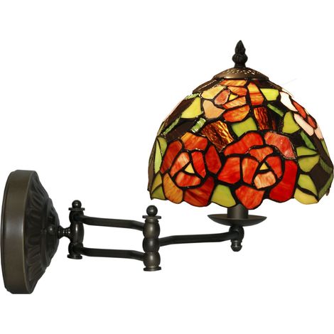 Wandleuchte mit beweglichem Arm, Durchmesser 20 cm, New York-Serie