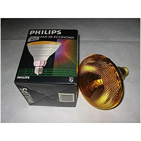 Lampada Incandescenza PAR38 80W PAR38, Gialla