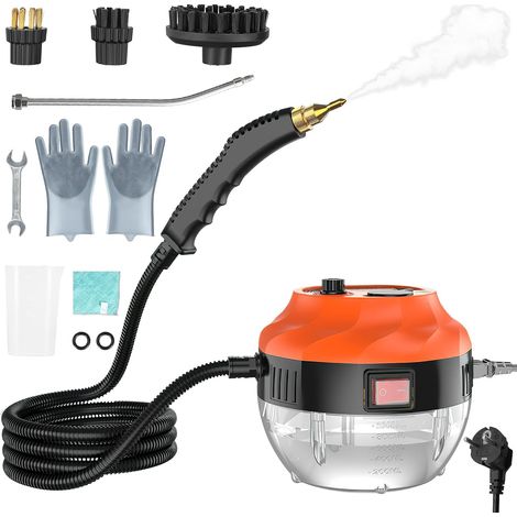 Nettoyeur Vapeur Portable 2500W Haute Pression, Nettoyeur Vapeur Portable 5ème Génération avec 6 Brosses Multifonctions et Grand Réservoir 1L, pour Cuisine, Salle de Bain, Voiture, Sols et Maison (1/5)