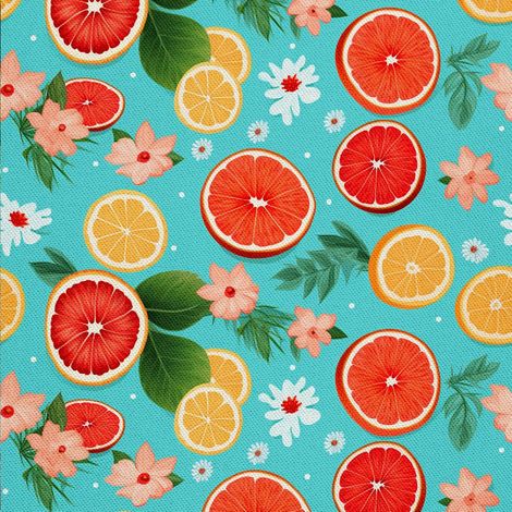 Tela decorativa para exteriores Oxford - Motivo frutal DX6850 (1/5)